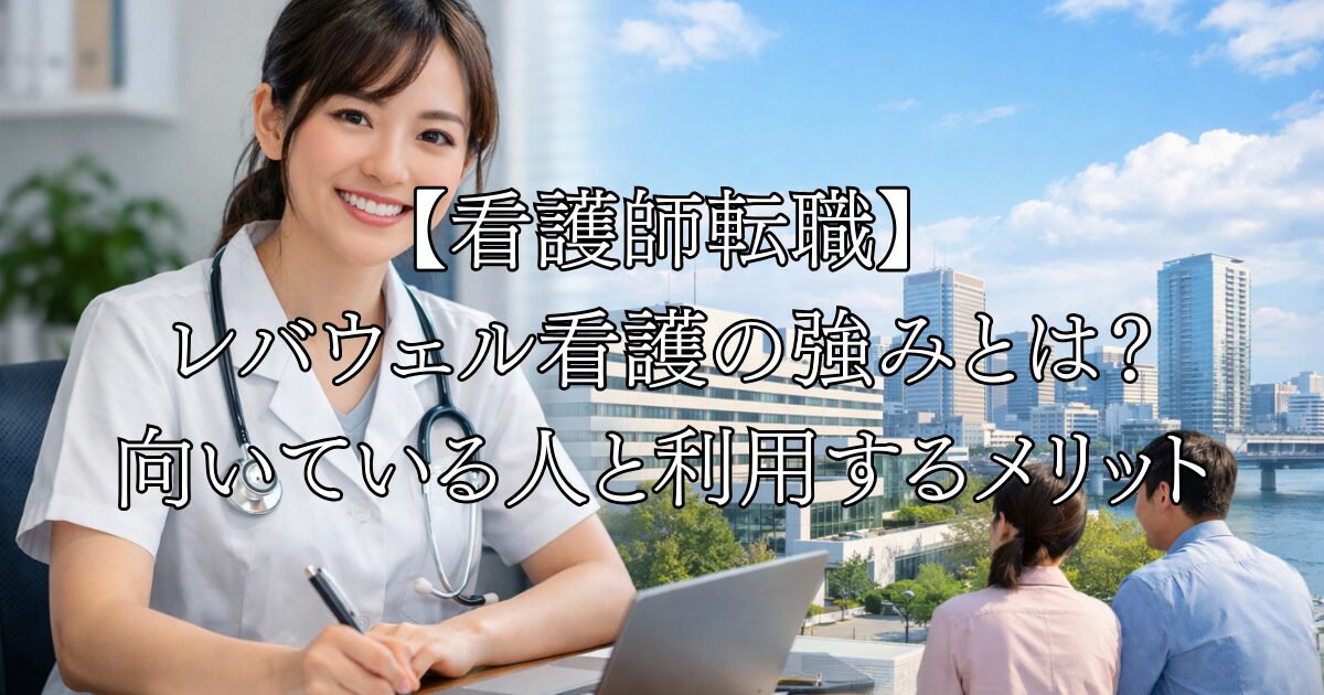 【看護師転職】レバウェル看護の強みとは？向いている人と利用するメリットを解説